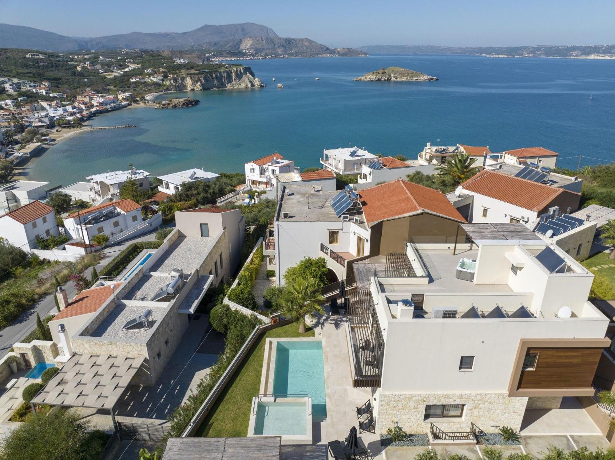 Almi-Cove Hilltop Villas Almirída Luaran gambar